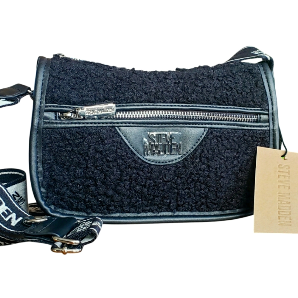 Steve Madden Black Crossbody Bag, NWT
